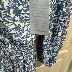 Melloday Blue Floral Print Dress Size S thumbnail 2