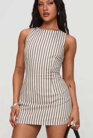 Princess Polly yumiko striped romper thumbnail 1