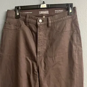 DL1961 ultimate knit Emilie Straight-Leg ultra high rise vintage 31” dark cocoa thumbnail 6