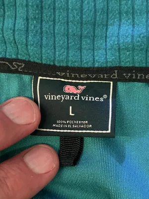 Vineyard Vines Vest Womens Large Blue Fleece Full Zip Windbreaker 300042 thumbnail 9