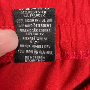 YoungLA Women’s Red Stay Focused Stay Motivated Gym Workout Shorts Medium thumbnail 5