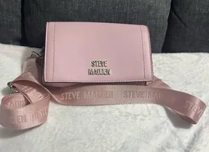 Steve Madden Light Pink Crossbody Bag with Logo thumbnail 1