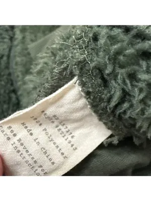 Evy's Tree Hadley Green Striped Plush Jacket 2X thumbnail 7