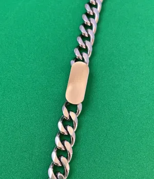 Titanium Steel Link Chain Bracelet for Men Women,Punk Hip Hop Bracelet thumbnail 3
