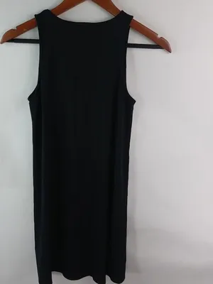 Aeropostale XS Goth Black Sleeveless T-Shirt Dress thumbnail 3
