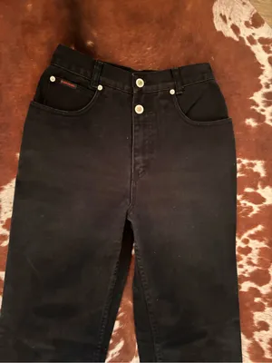 Vintage‎ Lawman black denim jeans size 25 thumbnail 3