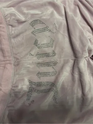 Cozy Dusty Rose Velour Lounge Juicy Couture Pants thumbnail 3