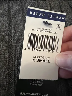 Lauren Ralph Lauren Women's Ribbed Sweater LRL Light Gray Grey NWT Size XS thumbnail 9