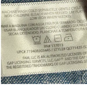 GAP Womens Blue Linen Blend Chambray Style Long Sleeve Button Down Shirt Large thumbnail 8