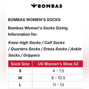 Bombas Women’s All Performance Black and White Athletic Socks. NWOT thumbnail 6