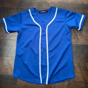 Champion Blue Baseball Jersey thumbnail 1