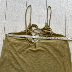 Michelle By Comune Earville Lace Up Olive Maxi Dress NWT M thumbnail 7