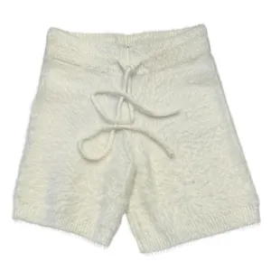 NEW Hidden Brand White Eyelash Lounge Cozy High‎ Rise Mini Shorts Women's Size S thumbnail 3