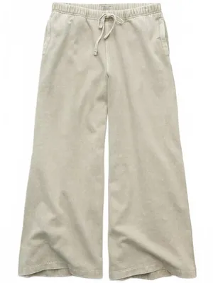 AE Everyday Luxe Wide-Leg Sweatpant American Eagle NWT Green XL thumbnail 7