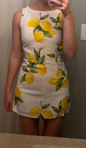 Boutique Lemon linen dress thumbnail 1