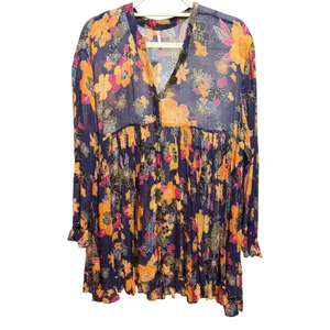 Free‎ People Everything and More Floral Tunic Dress Sz XS thumbnail 5