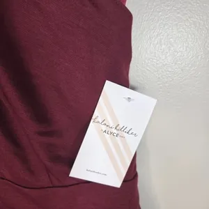 Alyce Paris Kalani Hilliker Burgundy Halter Keyhole Homecoming Dress M NWT thumbnail 6