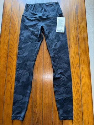 Lululemon Align High Rise 28” Heritage Camo Black H3DC Size 6 NWT thumbnail 3