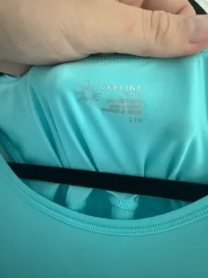 OFFLINE by Aerie Teal Athletic Tank thumbnail 2