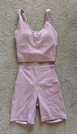 Lululemon light pink set thumbnail 1