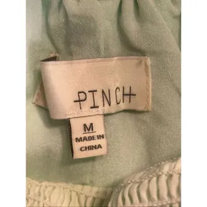 Pinch Anthropologie Smocked Back Cutouts Mint Sleeveless Short Dress Medium (577 thumbnail 7
