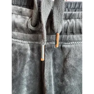 Aerie OFFLINE Women's Dark Green Velour Joggers M Long Drawstring Pockets thumbnail 7
