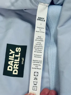 Daily Drills GO! Playsuit with Piping Mist + White S NWT thumbnail 8
