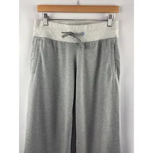 Women’s LuluLemon Size 8 Gray Wide Leg Lounge Pants thumbnail 2