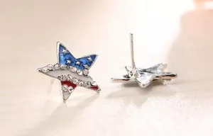 💥$2💥 American Flag Star Stud Earrings Multiple thumbnail 3