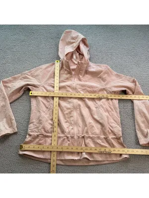 Lululemon Street to Studio Jacket Women’s 10 Dune Blush Pink Hooded Windbreaker thumbnail 3