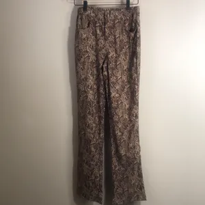 Antthony‎ animal print stretch pants with pockets Brown Size 8 thumbnail 2