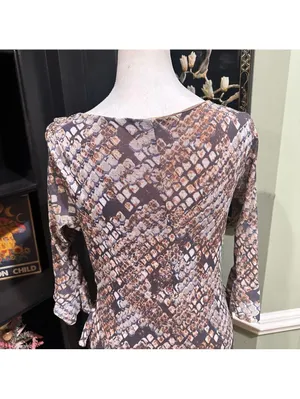 Anthropologies Weston Wear Snakeskin Print Wrap Dress – Size M thumbnail 6