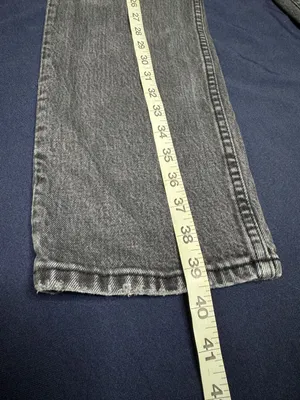 Abercrombie & Fitch 90s Straight Ultra High Rise Jeans 28 6S Washed Black thumbnail 5