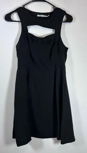 Kimchi Blue Urban Outfitters Size 2 Black Bow Cutout Fit Flare Mini Dress thumbnail 1