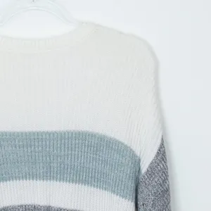Garage Womens Colorblock Striped Pullover‎ Sweater Size XS Long Sleeve Casual thumbnail 6