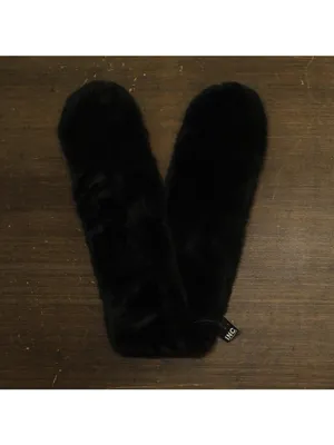 NWT Inc International Concepts Womens Faux Fur Pull-Through Scarf Stole Black thumbnail 2