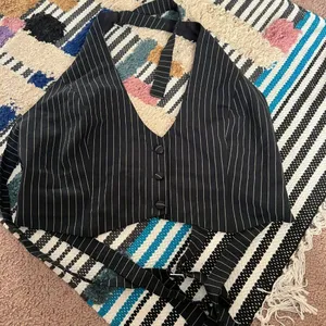 Pepper Mayo Hollywood Boulevard Vest Crop - Pinstripe M thumbnail 9