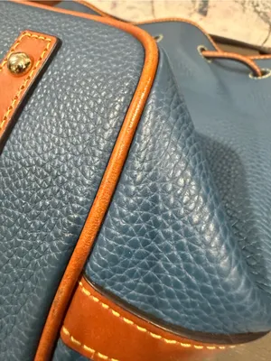 Dooney & Bourke Bucket Drawstring Tasha Midnight Blue EUC thumbnail 9