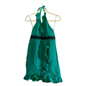 Tibi‎ Ruffle Halter Wrap Dress Green Size 6 thumbnail 2