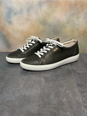 Ecco Soft 7 Women's Deep Green Leather Sneakers Size 10 thumbnail 3