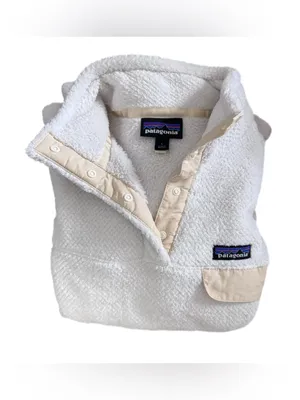 Patagonia Re-Tool Snap-T Fleece Pullover Women's Large Off White Cream FA18 thumbnail 9