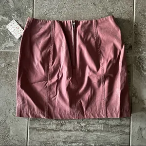 Free People Mini Skirt Modern Femme Vegan Leather Size 10 New with Tag thumbnail 12