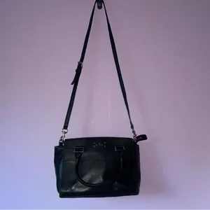 Kate Spade Grove Street Small Lana Satchel Black Leather Handbag thumbnail 2