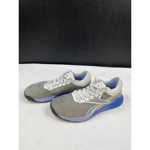 Reebok Women's Nana Cross Fit Grey/blue/white Shoes/Sneakers Size 8.5 SKU 4372 thumbnail 4