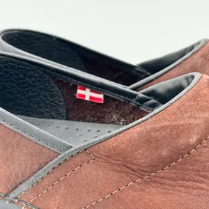 Sanita Original Danish Clogs Brown Nubuck Leather Slip On Mules EU 37 US 6.5 thumbnail 3
