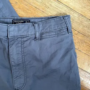 Abercrombie & Fitch blue flare leg high‎ waisted pants casual cotton size 26 thumbnail 2