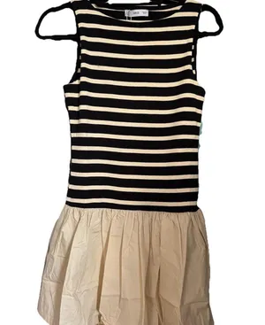 Mango Short Striped Cotton Dress thumbnail 3