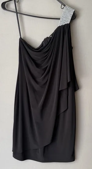 Cache sz 8 Black one shoulder mini Dress‎ thumbnail 1