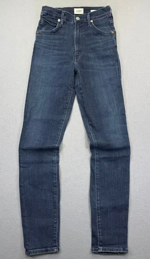 Citizens of Humanity Chrissy Ultra High Rise Skinny Jeans Dark Blue Size 25 thumbnail 1