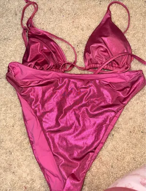 Dippin' Daisy's Metallic pink bikini thumbnail 1